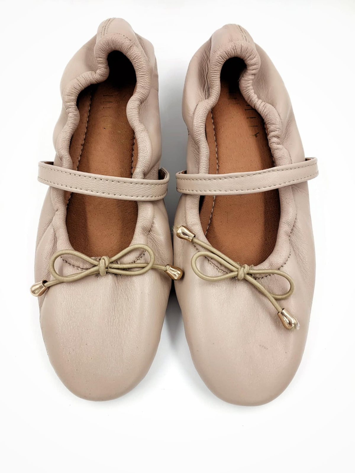Maria Ballet Flats (Beige)