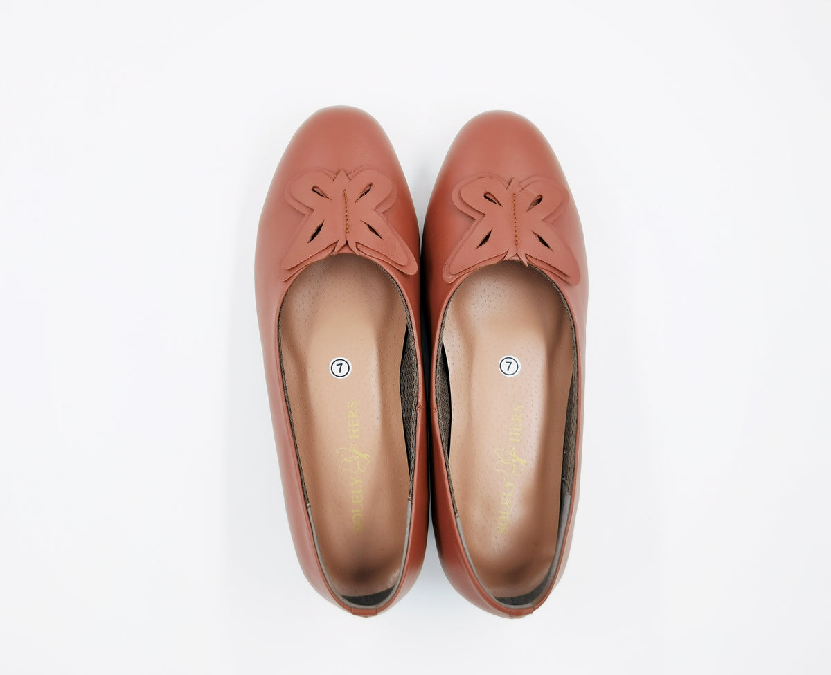 Valentina Block Heels (Brown)