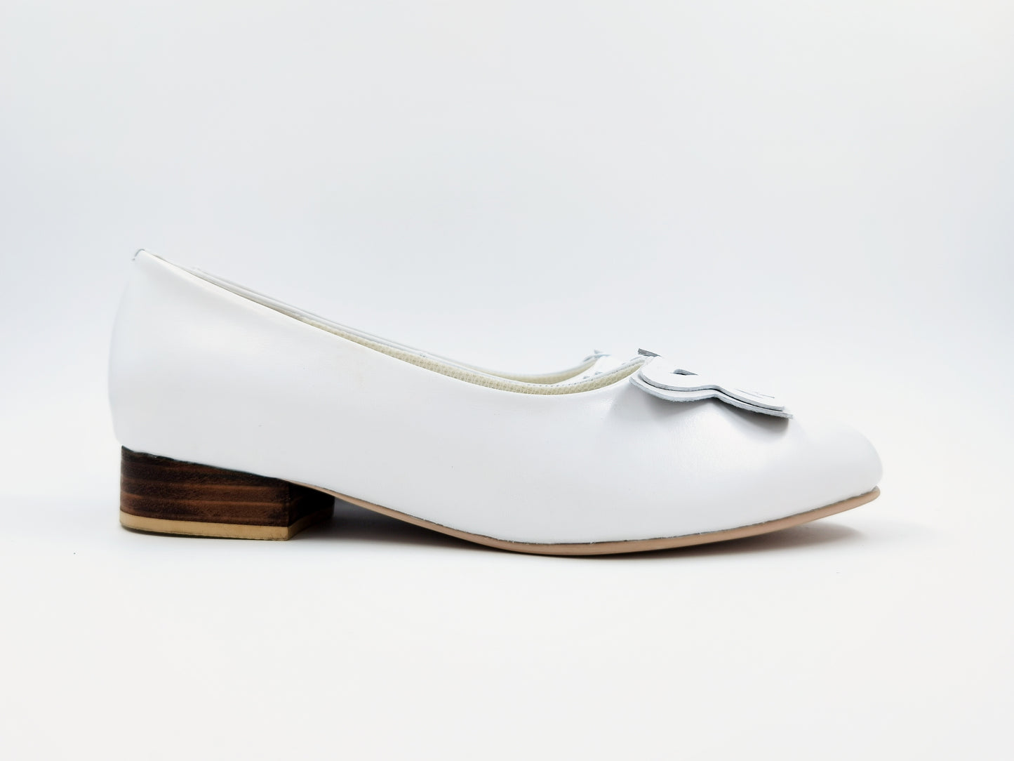 Valentina Block Heels (White)