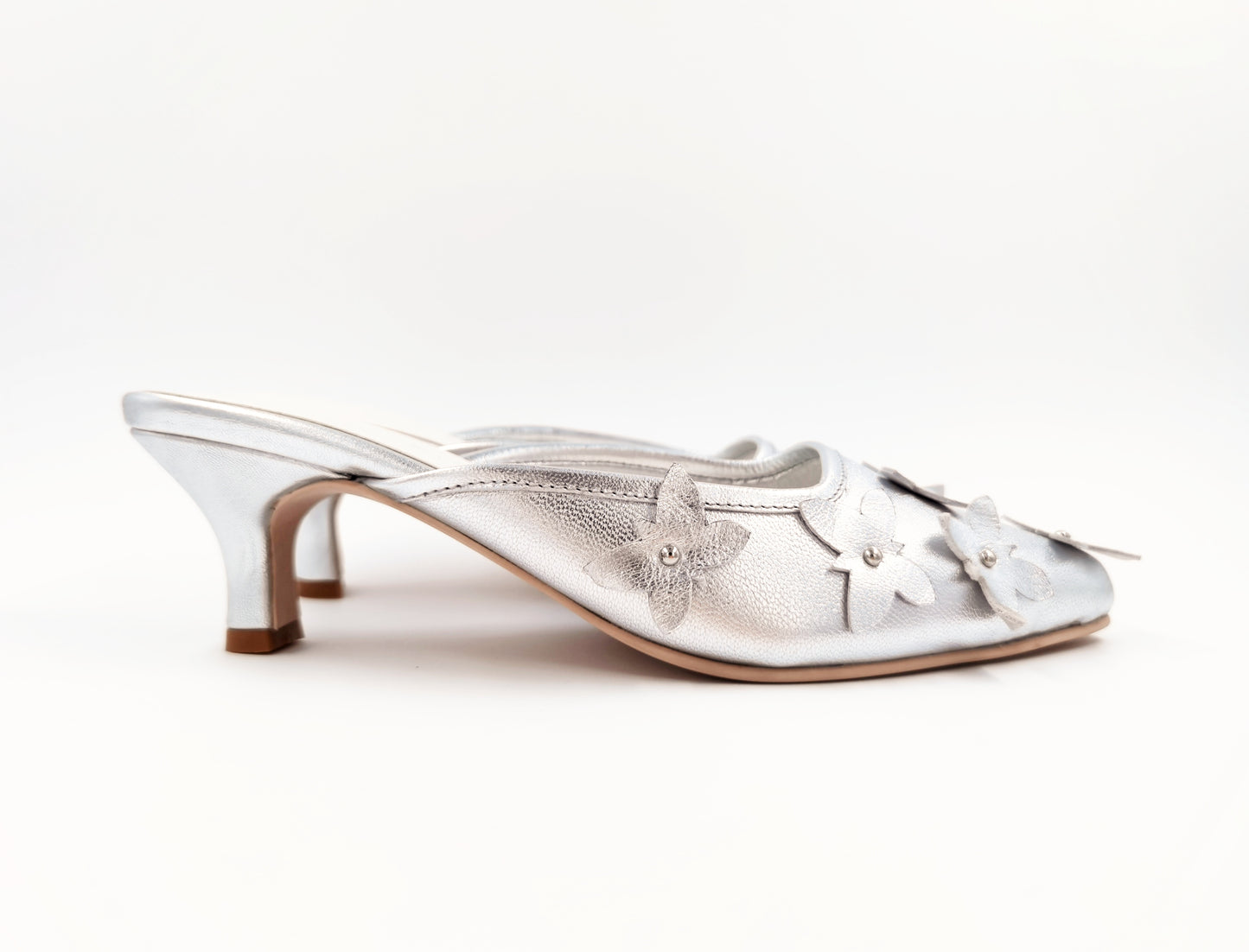 Isabella Mules (Metallic Silver)