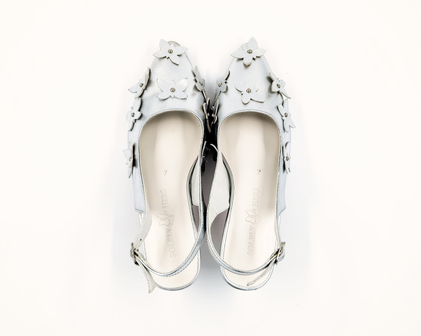 Gabriella Slingbacks (Metallic Silver)