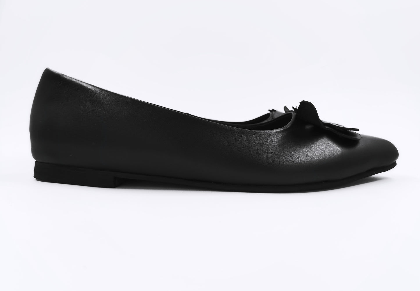 Sofia Pointed Ballet Flats (Black)