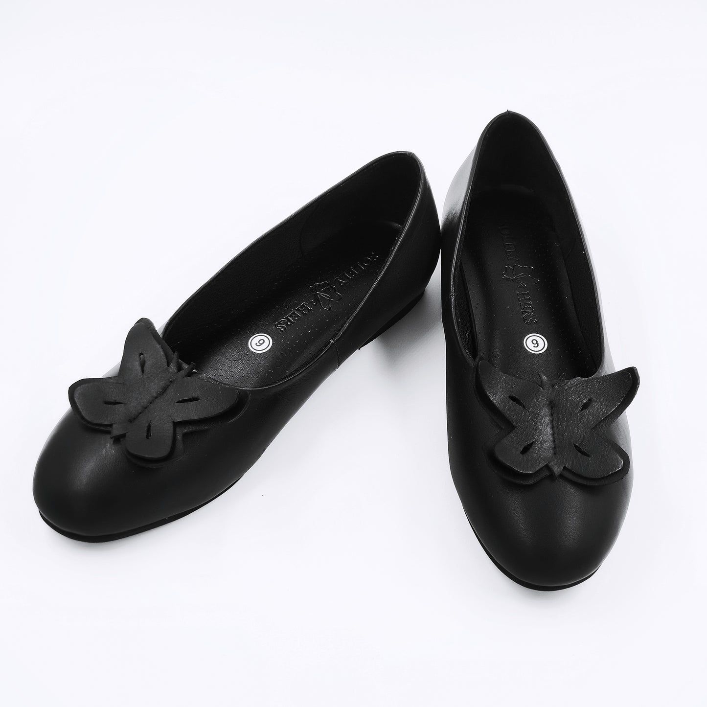 Cara Almond Toe Ballet Flats (Black)