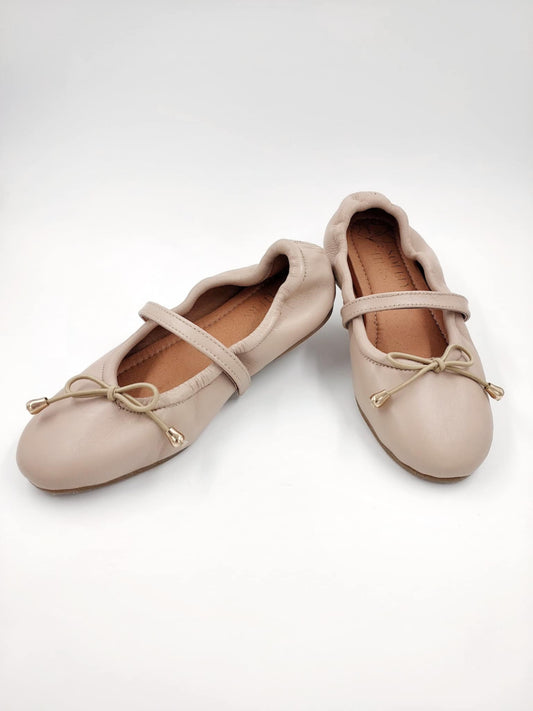 Maria Ballet Flats Shoes - Beige